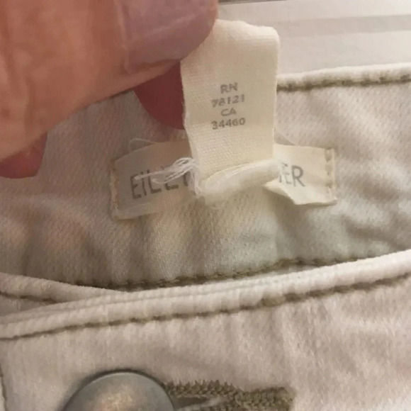 Eileen Fisher Skinny Jeans Frayed Hem Size 0 - Picture 7 of 7